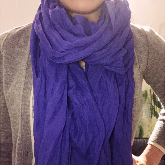 J.Crew Blue Purple Scarf - Picture 2 of 4